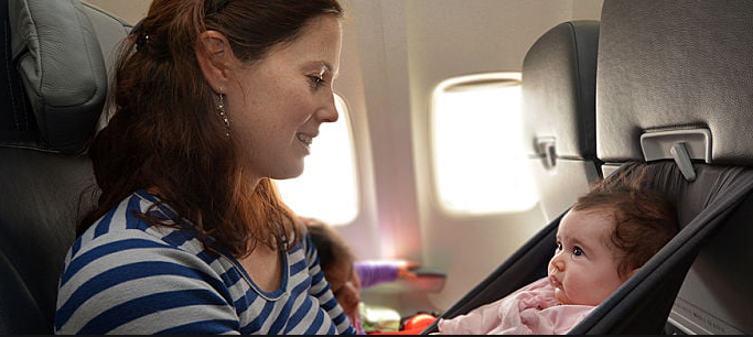taking a flight with a baby