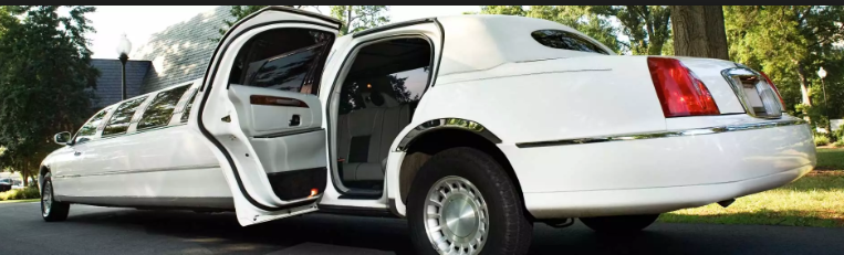 modern white limo