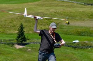 rc glider launch